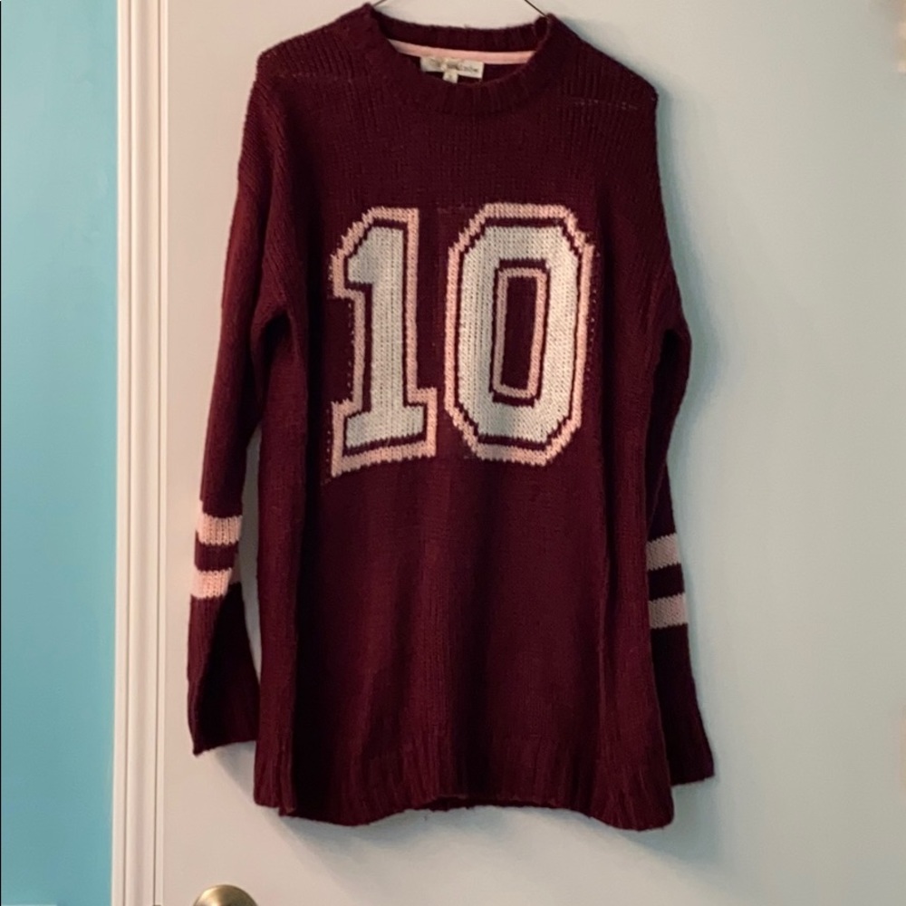 Oversized crew neck
